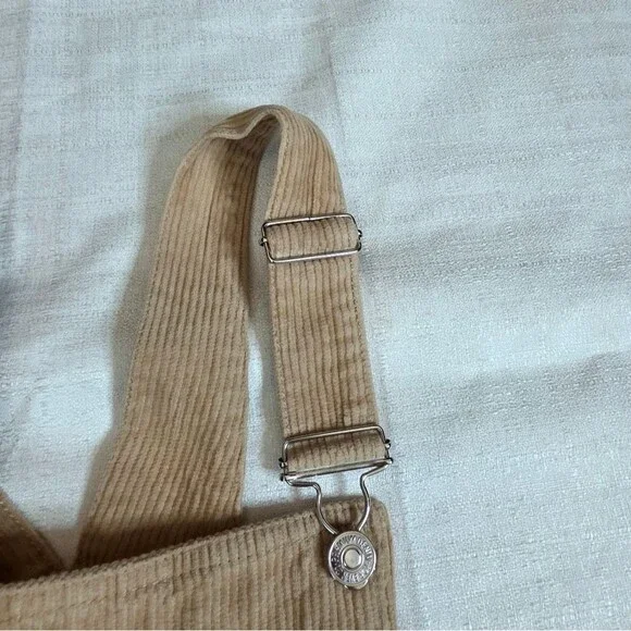 Forever 21 Tan Corduroy Overall Dress Size Small - Picture 8 of 8
